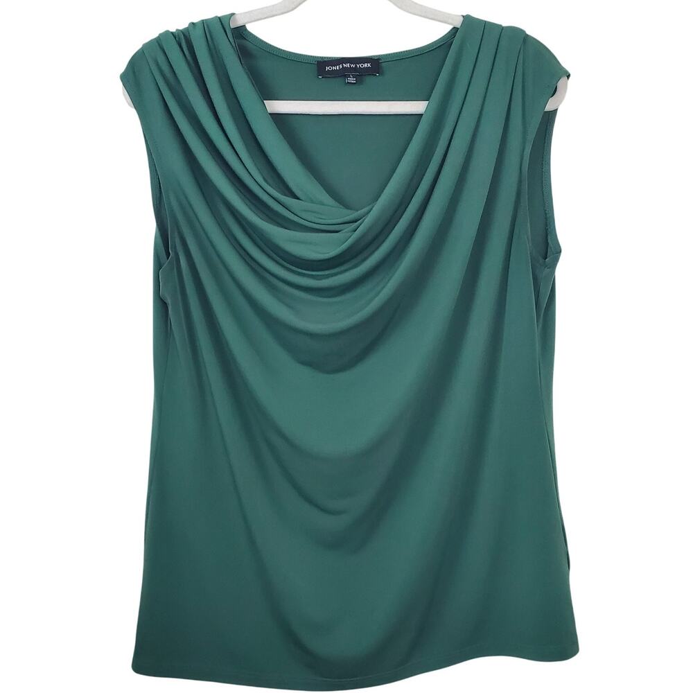 JONES NEW YORK | Cowl Neck  | Green  | Tank Blouse | Size Large